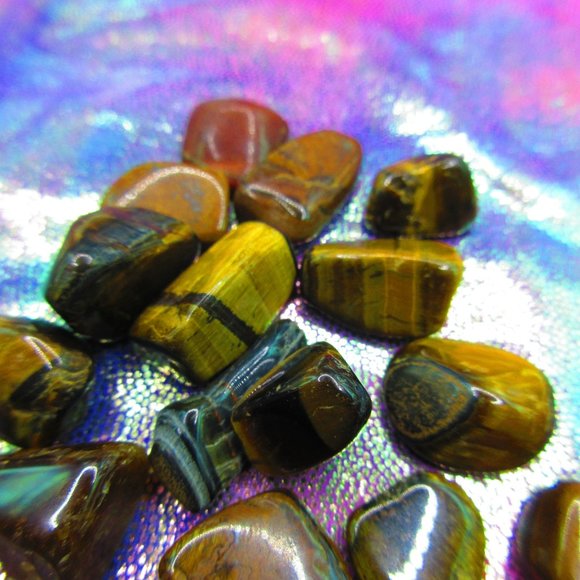 Tiger Eye Tumbled 1 Ounce Grid Set - Picture 4 of 5